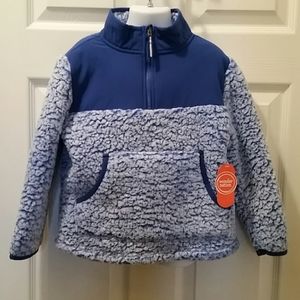NWT, WONDER NATION, SHERPA PULLOVER, Size XS 4/5
